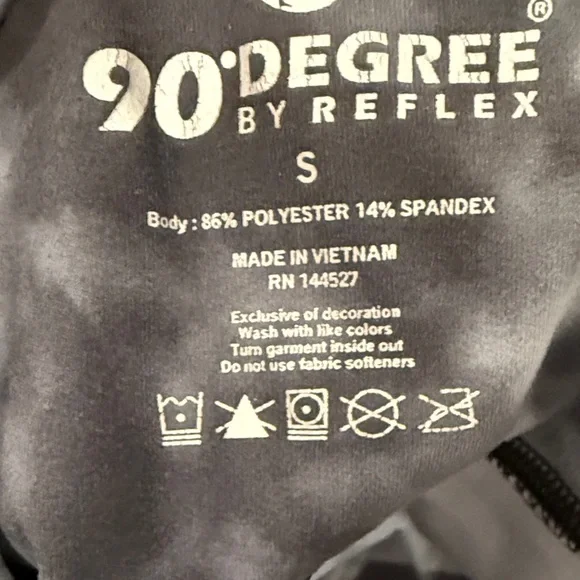 90 Degree Gray Tie-Dye Leggings - Picture 7 of 7